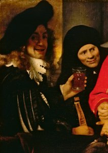 Zenész és Procures, részlet a The Procuresből alkotó: Jan Vermeer van Delft