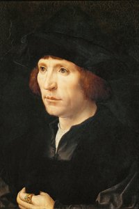 Férfi portréja – Jan Gossaert (Gossart, dit Mabuse) (kb. 1478-1532). Olaj, fa, c. 1527-1530. Mérete: 40x27,5 cm. Művészettörténeti Múzeum, Vienne