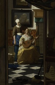A szerelmes levél, 1669-70 körül alkotó: Jan Vermeer van Delft