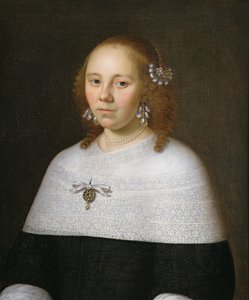 Egy fiatal nő portréja Hoornból, 1658