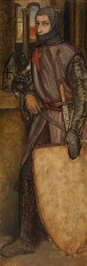 Godfrey of Bouillon (olaj a panelen)