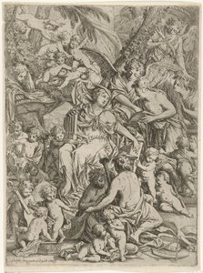 H. Cecilia orgonával a kezében alkotó: Jan Baptist Herregouts