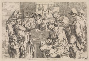 A falu sebésze Különféle műfaji jelenetek (sorozat címe) alkotó: Jan Baptist de Wael