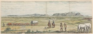 Khoikhoi és telepesek a Cape-síkságon alkotó: Jan Brandes