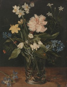 Csendélet virágokkal egy pohárban Csendélet virágokkal egy pohárban alkotó: Jan Brueghel (I)
