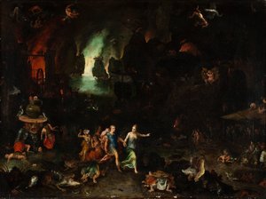 Aeneas és a Szibilla az alvilágban.