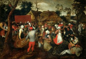 Esküvői tánc, kb. 1600. alkotó: Jan Brueghel the Elder