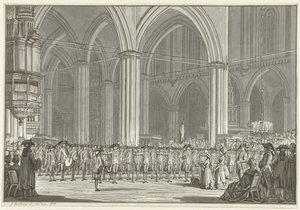 Pro Patria Társaság az Újtemplomban, 1786 alkotó: Jan Bulthuis (signed by artist)