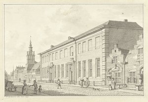 A Dolhuis, Gasthuis és Oudevrouwenhuis Rotterdamban alkotó: Jan Bulthuis