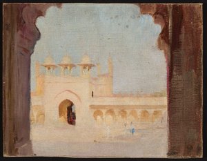 Agra - Palota. Indiai utazásból alkotó: Jan Ciągliński