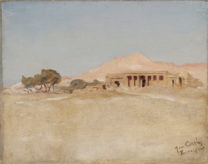 Kurnai templom - Luxor. Egyiptomi utazásból alkotó: Jan Ciągliński