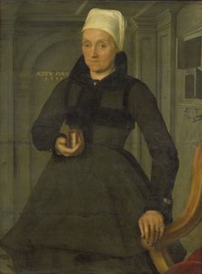 Lysbeth Hendriksdr portréja (1536-1603 után). Bartholomeus van der Wiere felesége alkotó: Jan Claesz. (attributed to)