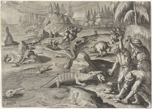 Krokodillenvangst Jachttaferelen (sorozat címe) Vadra, tyúkra és halra vadászat a Bestiáriumban (sorozat címe)