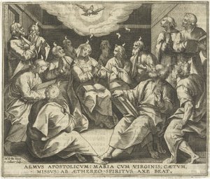A Szentlélek kiáradása alkotó: Jan Collaert (II)