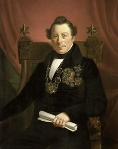 Coenraad van Hulst, színész portréja az amszterdami VW Művészet Promoting Company Elnökeként (amelyet az alapítókról, Casper Vreedenbergről és Jan van Wellről neveztek el) alkotó: Jan Cornelis van Rossum