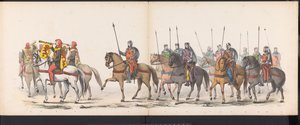 A leideni diákok maskara, 1865 (1. tábla) A Leidsche Hoogeschool 290. évfordulója alkalmából 1865. június 6-án, a Leidsche Hoogeschool fennállásának 290. évfordulója alkalmából rendezett jelmezes felvonulás a leideni diáktestület tagjai által, a hollandok  alkotó: Jan Daniël Cornelis Carel Willem baron de Constant Rebecque