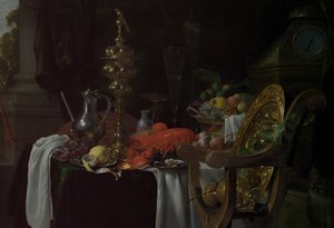 Csendélet: bankettjelenet, valószínűleg kb. 1640-41. alkotó: Jan Davidsz de Heem