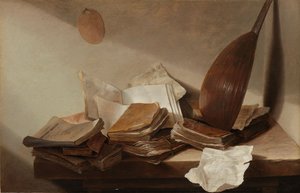 Csendélet könyvekkel, 1625-30
