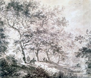 Egy facsoport a víz szélén, 1643