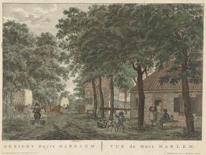 Haarlemmel szemben Gezigt buyten Harlem / vue de Hors Harlem (cím a tárgyon)