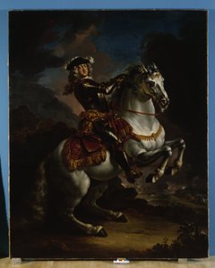 Johann Wilhelm von Pfalz-Neuburg választófejedelem lóháton alkotó: Jan Frans van Douven