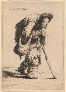 Koldus nőt cipelő a hátán, 1632.