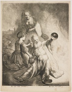 Lót és lányai, 1631 alkotó: Jan Georg van Vliet