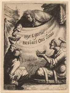 Címlap: Két nyomorék alamizsnát kapva, 1632. alkotó: Jan Georg van Vliet