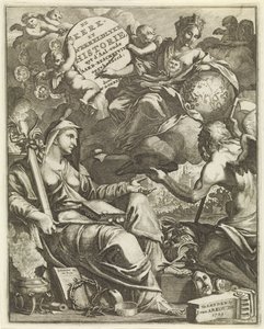 Az egyház és a világtörténelem allegóriája Címlap Willem Goeree, De kerklyke en Weereldlyke historien. 1729 Az egyház- és világtörténet uyt d