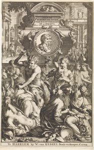 Róma bakkán Titelpagina voor Decius Junius Juvenalis en Aulus Persius Flaccus, Alle de schimpdichten, 1709 Alle de schimpdichten D.J.Jvenalis en A. Persivs door verschyde dichters berymt (cím a tárgyon)