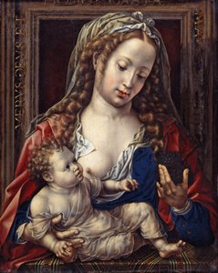 Német: Maria mit dem Kind Mária a Krisztus-gyermekkel alkotó: Jan Gossaert