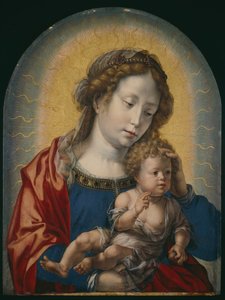 Szűz és gyermek, c. 1520. alkotó: Jan Gossaert