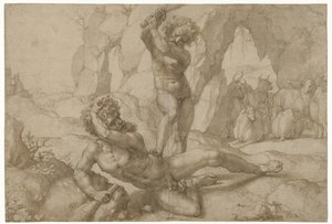 Hercules en Cacus alkotó: Jan Gossart