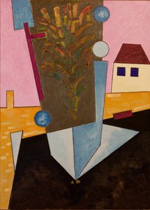 Naplemente után az aszfalt kivirágzik, 2007 (olaj, fa) alkotó: Jan Groneberg