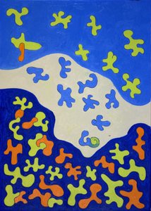 Zuhanyfüggöny, 2010 (olaj, vászon) alkotó: Jan Groneberg
