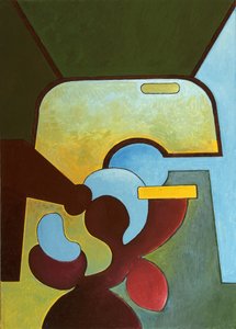 A régi Ford roncsa a gyerekeké, 2007 (olaj, vászon) alkotó: Jan Groneberg