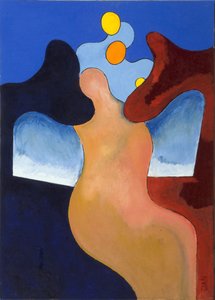 Nő, akinek az egyik szárnya sérült, 2009 (olaj, vászon)