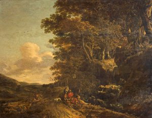 Táj vízeséssel, 1685-85 körül
