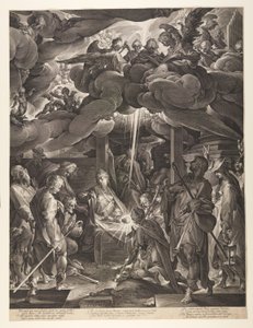 A pásztorok imádása alkotó: Jan Harmensz. Muller