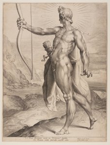 Apolló megöli a pitont alkotó: Jan Harmensz. Muller