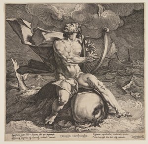 Arion egy delfinen alkotó: Jan Harmensz. Muller