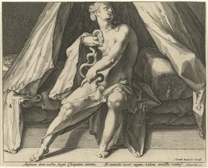 Kleopátra halála alkotó: Jan Harmensz. Muller