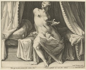 Lucretia halála alkotó: Jan Harmensz. Muller