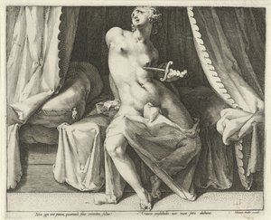 Lucretia halála alkotó: Jan Harmensz. Muller