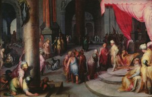 József bemutatja apját és testvéreit a fáraónak, 1590 körül