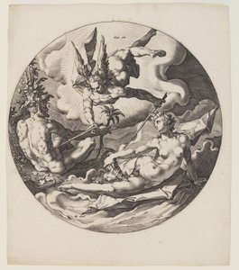 A harmadik nap, 4. tábla, a világ teremtéséből alkotó: Jan Harmensz. Muller