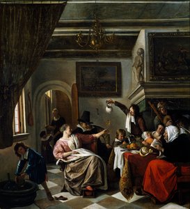 Családi ünnep, Jan Steen (1626-1679)