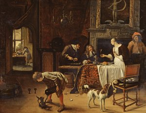 Easy Come, Easy Go, 1661 alkotó: Jan Havickszoon Steen