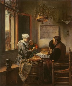 Kegyelem a hús előtt, 1660 alkotó: Jan Havickszoon Steen