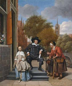 A delfti polgár és lánya, 1655 alkotó: Jan Havickszoon Steen